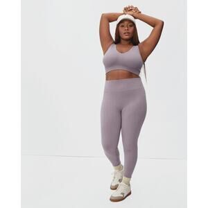 Everlane Organic Cotton Seamless Legging in Dusty Lavender Purple M/L NWT